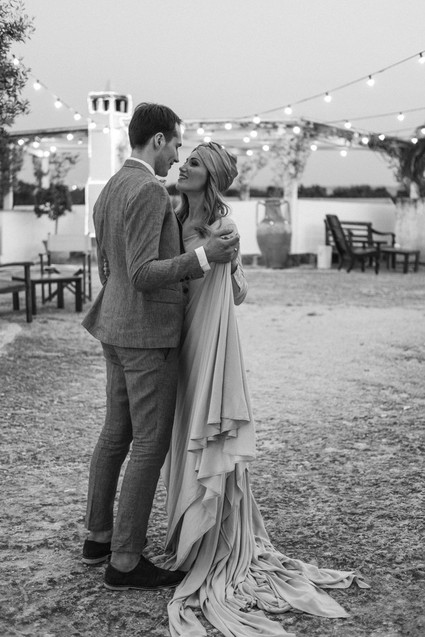 Moon and stars fall wedding Italian-style in Puglia