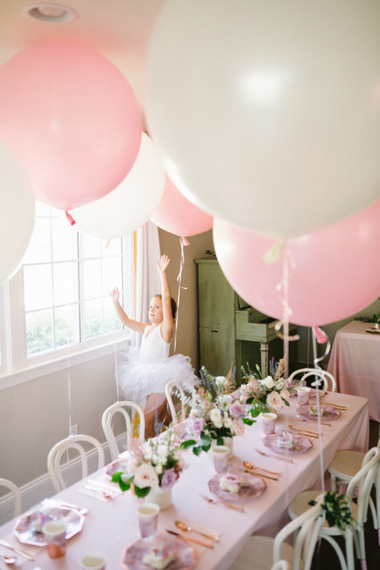 Ballet themed birthday party with all the girly details