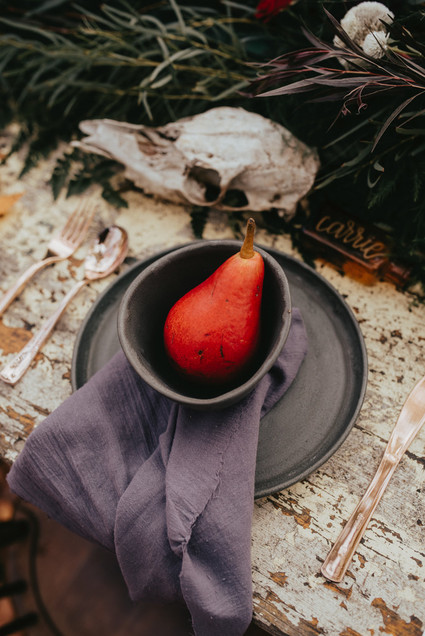 The moodiest gothic forest wedding with gorgeous fall florals