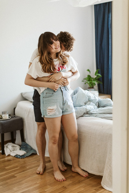 How to style your intimate engagement photos at home