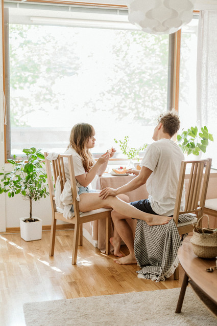 How to style your intimate engagement photos at home