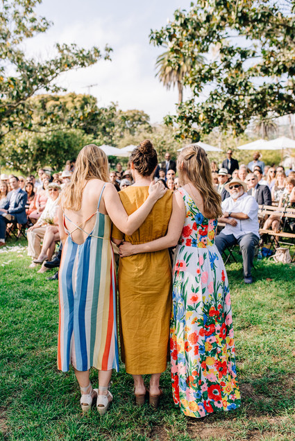 a colorful backyard wedding in Santa Barbara on a super reasonable budget