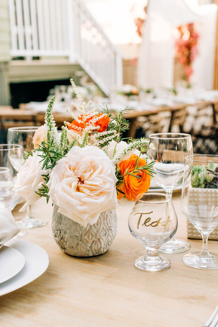 a colorful backyard wedding in Santa Barbara on a super reasonable budget