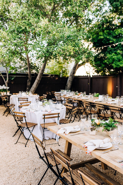 a colorful backyard wedding in Santa Barbara on a super reasonable budget