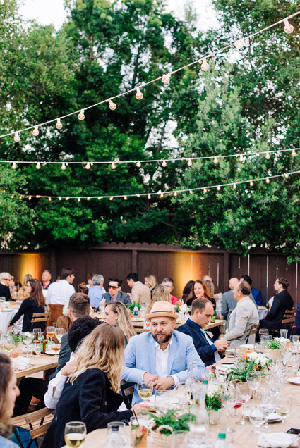 a colorful backyard wedding in Santa Barbara on a super reasonable budget