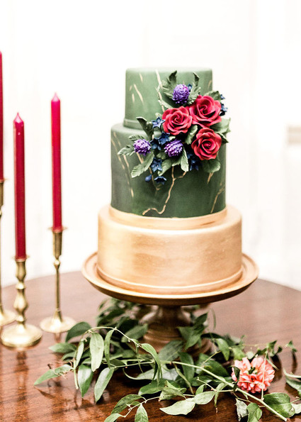 Jewel tone floral explosion at historic Strawberry Mansion in Philadelphia