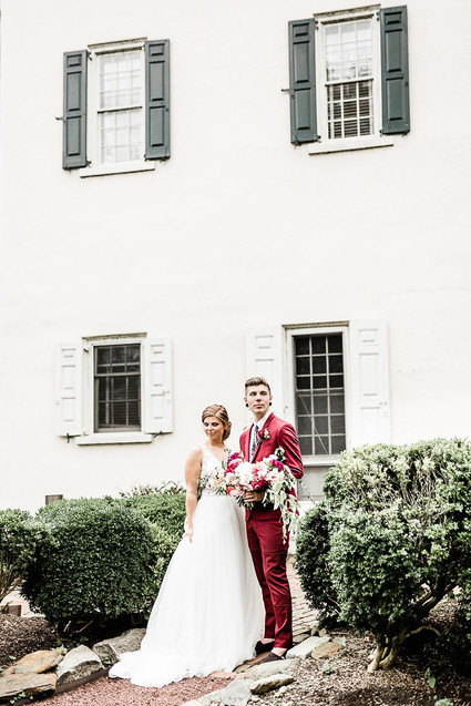 Jewel tone floral explosion at historic Strawberry Mansion in Philadelphia