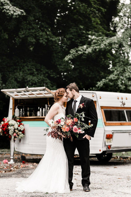 Jewel tone floral explosion at historic Strawberry Mansion in Philadelphia