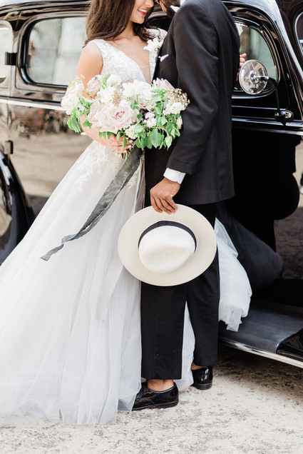 Packard Plant in Detroit wedding editorial