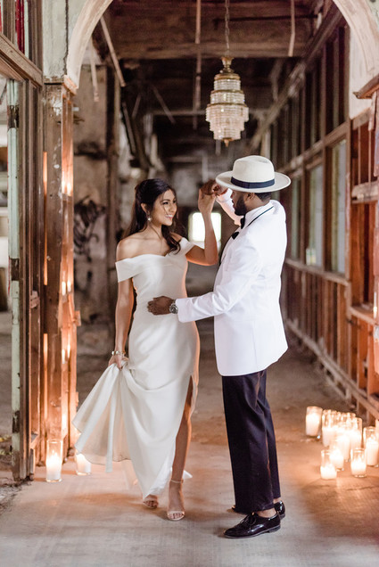 Packard Plant in Detroit wedding editorial