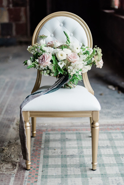 Packard Plant in Detroit wedding editorial