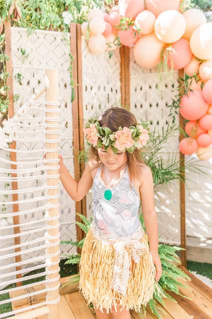 Modern Moana 5th birthday party
