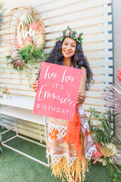 Modern Moana 5th birthday party