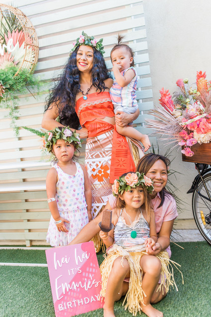 Modern Moana 5th birthday party