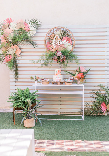 Modern Moana 5th birthday party