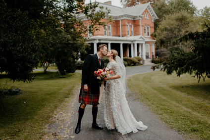 A print maker's thoughtful DIY fall wedding ... with kilts! Inspiration
