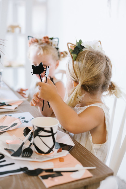 A modern kitty cat party for National Cat Day Inspiration