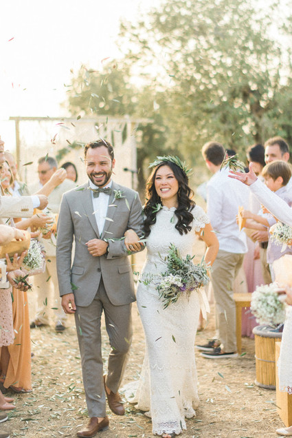 Intimate vow renewal with the couple's children in Portugal