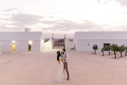 Intimate vow renewal with the couple's children in Portugal
