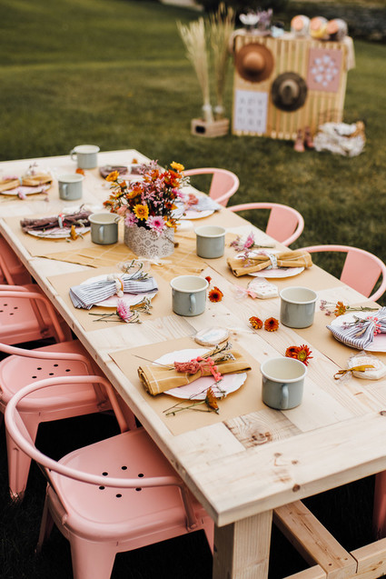 Modern prairie girl birthday party