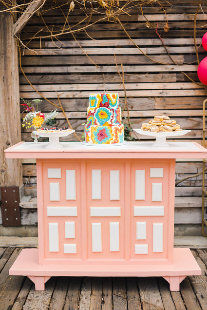 Ultra colorful modern Bat Mitzvah