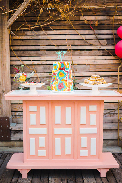 Ultra colorful modern Bat Mitzvah Inspiration
