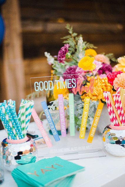 Ultra colorful modern Bat Mitzvah Inspiration