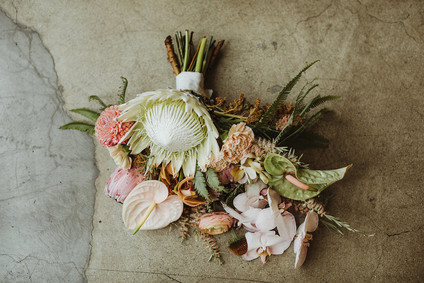 Protea bridal bouquet