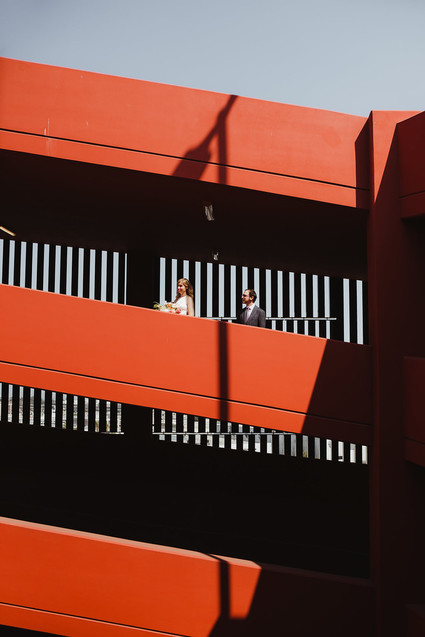 Modern tropical DTLA wedding with designer details at The Millwick