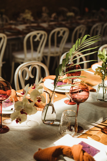 Modern tropical DTLA wedding with designer details at The Millwick