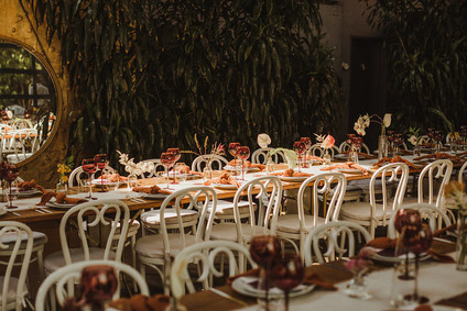 Modern tropical DTLA wedding with designer details at The Millwick