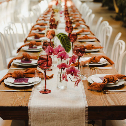 Modern tropical DTLA wedding with designer details at The Millwick Inspiration
