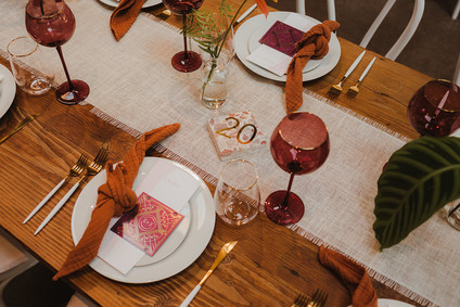 Modern tropical DTLA wedding with designer details at The Millwick