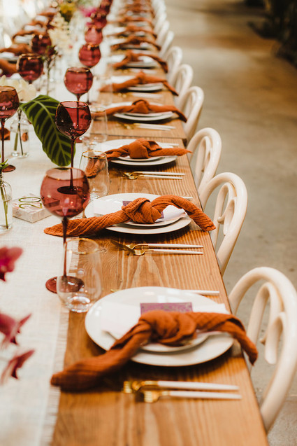 Modern tropical DTLA wedding with designer details at The Millwick