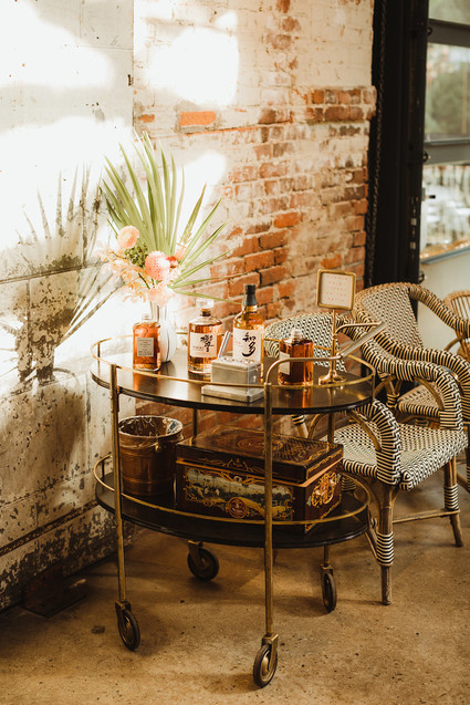 Modern tropical DTLA wedding with designer details at The Millwick