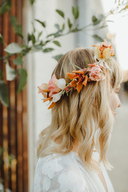 Modern tropical DTLA wedding with designer details at The Millwick