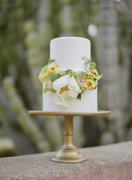 spring floral wedding cake