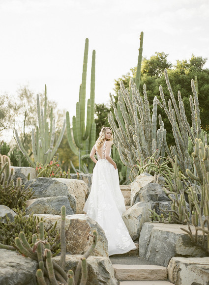Cactus garden wedding venue in Montecito