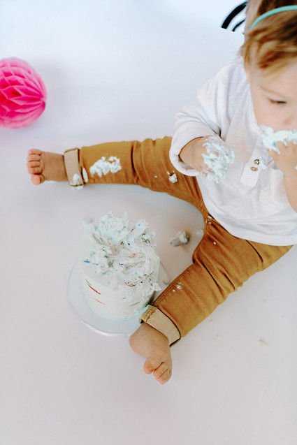 Greatest of All Time (G.O.A.T.) first birthday cake smash session