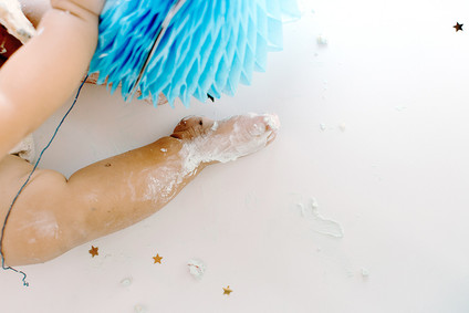 Greatest of All Time (G.O.A.T.) first birthday cake smash session