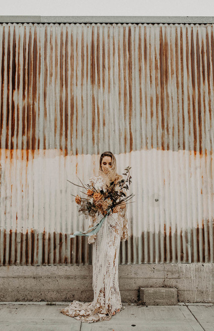 Indie boho city wedding at The Sandbox in San Diego