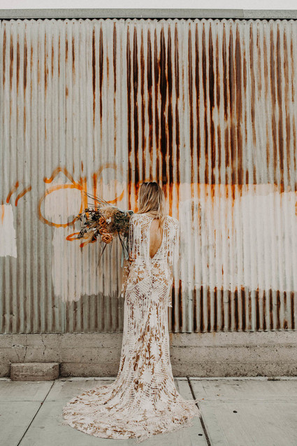 Indie boho city wedding at The Sandbox in San Diego