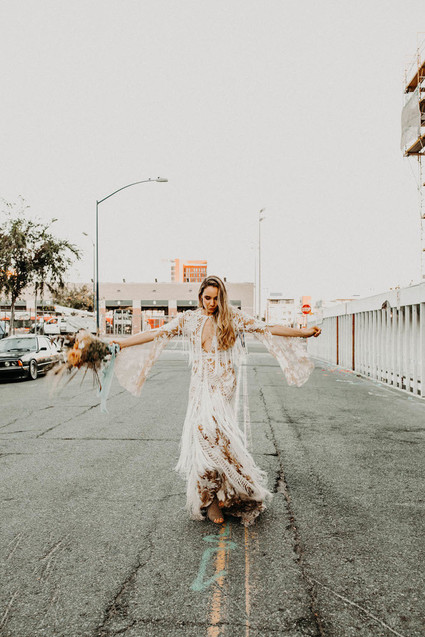 Indie boho city wedding at The Sandbox in San Diego