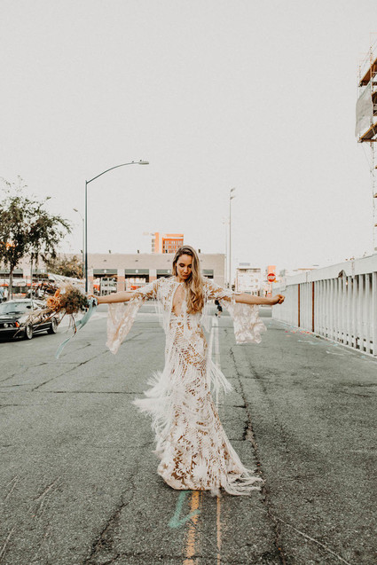 Indie boho city wedding at The Sandbox in San Diego