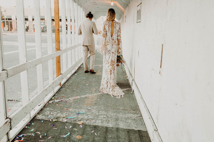 Indie boho city wedding at The Sandbox in San Diego