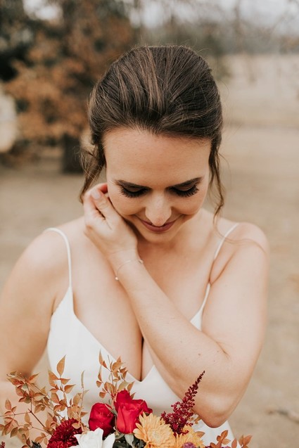 The most perfect fall wedding in apple country at Sacred Mountain in Julian, CA