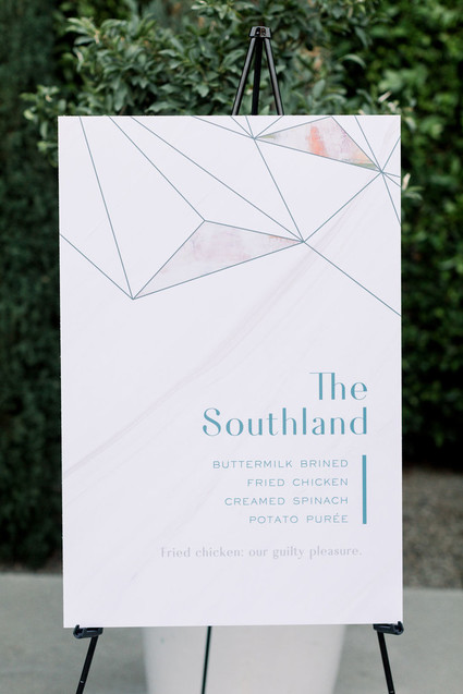 Modern foodie wedding at the Fig House