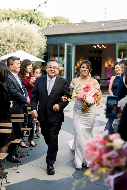 Modern foodie wedding at the Fig House