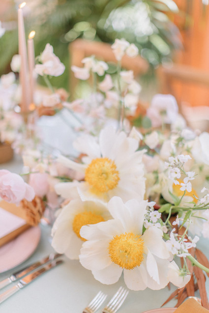 Modern stylish fairytale wedding in a dramatic English garden