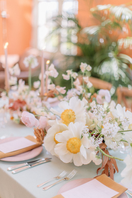 Modern stylish fairytale wedding in a dramatic English garden